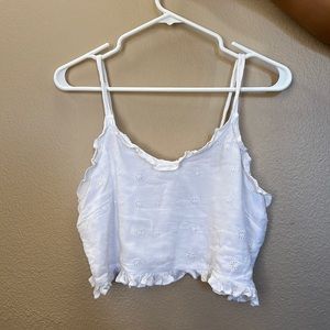 En Crème white crop top